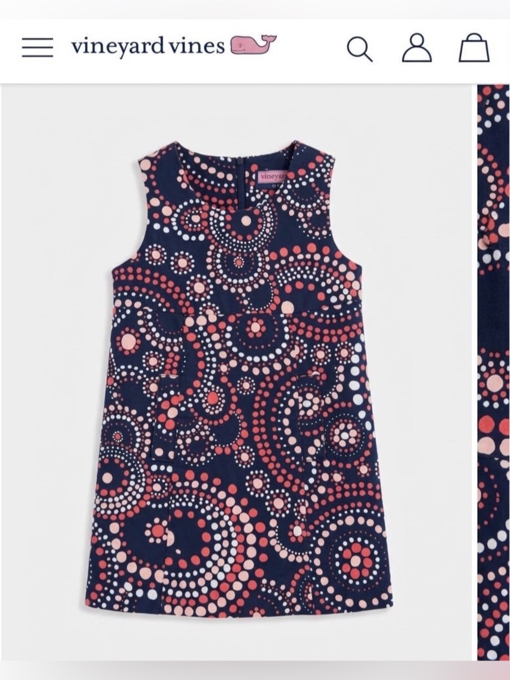 Vineyard Vines Toddler 2T Girls Dress NWOT- Preppy Fall Autumn Coastal Beach